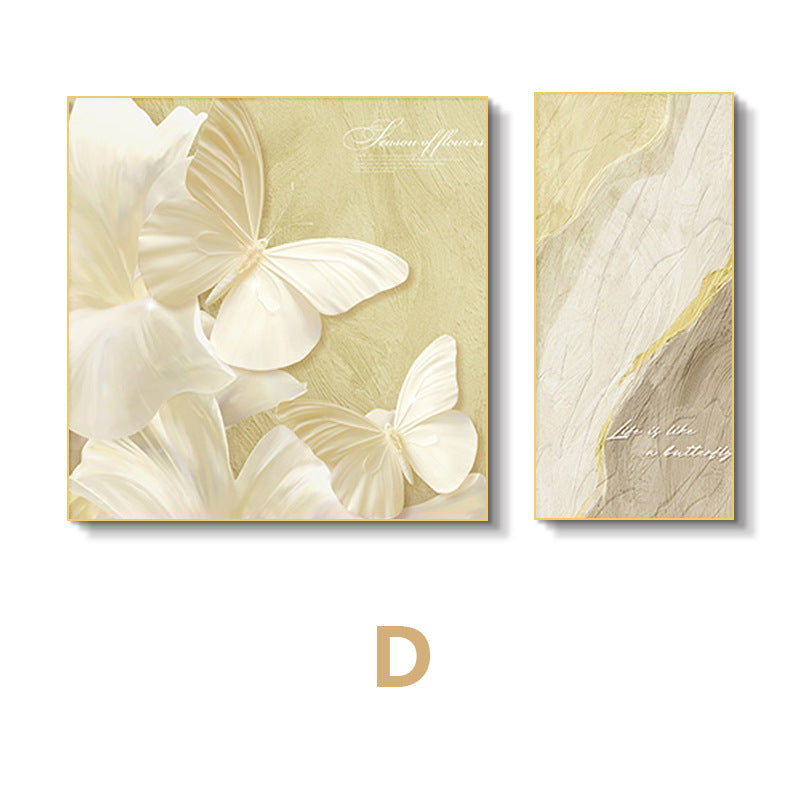 Elegant Butterfly and Floral Wall Art