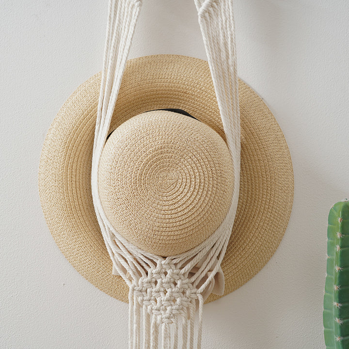 Macrame Hat Holder
