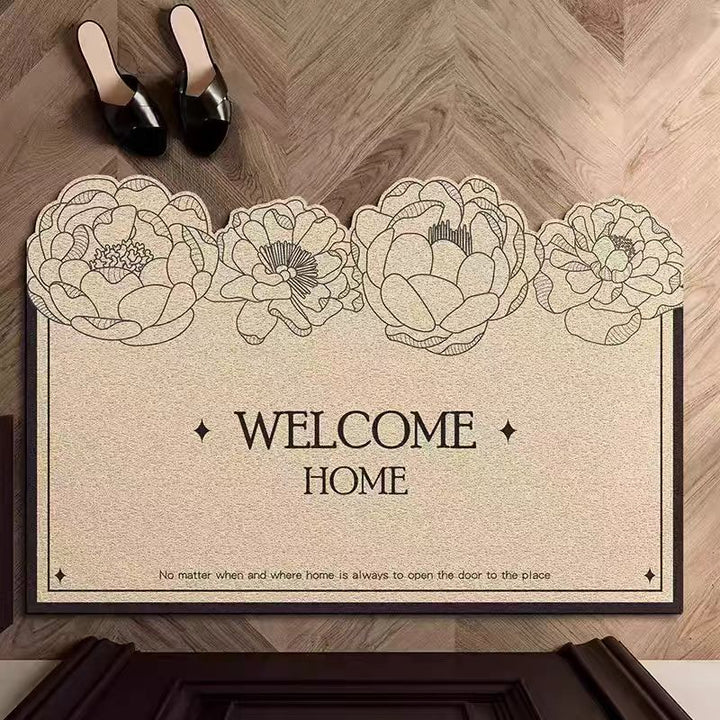 Floral Welcome Mat