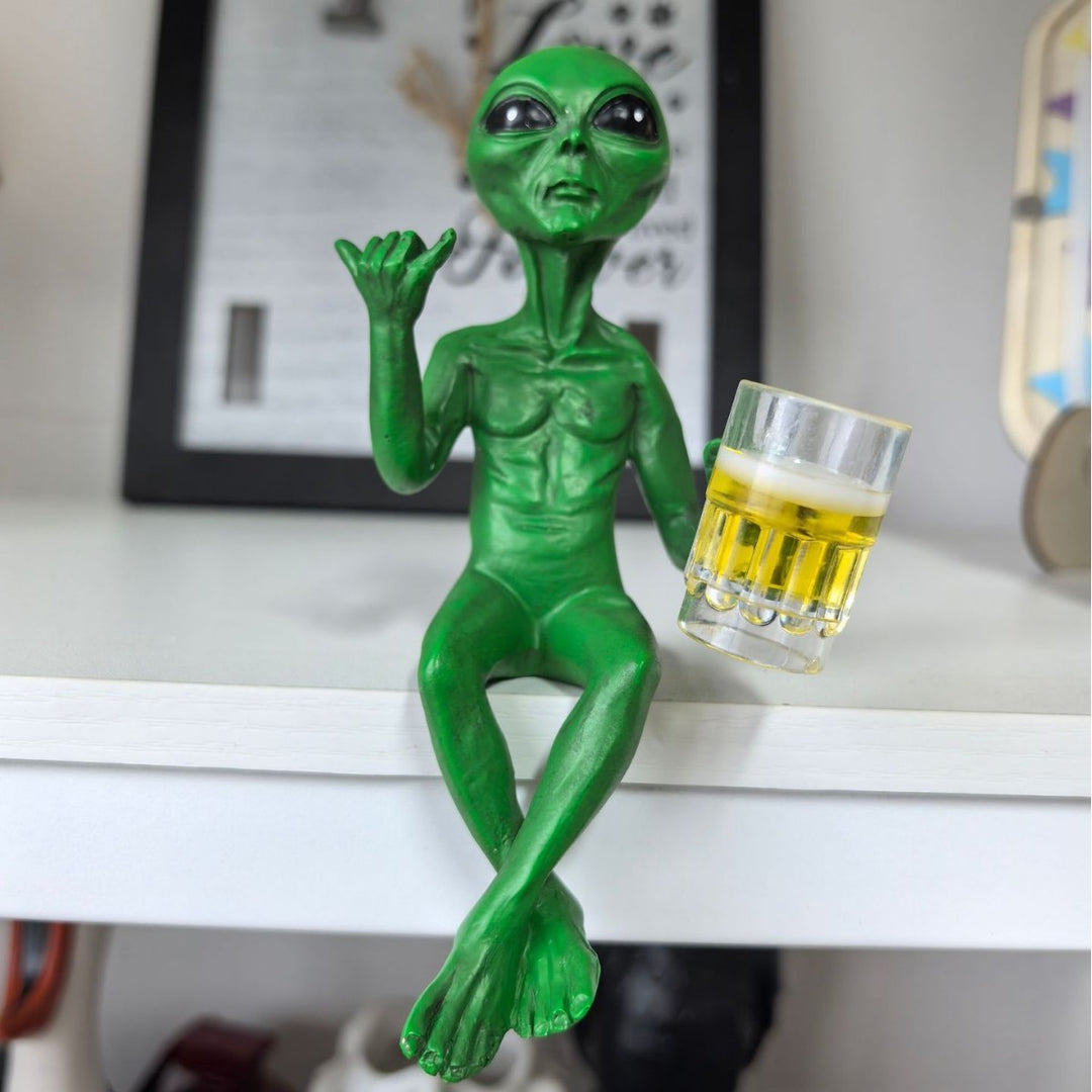Alien Figurine Phone Holder
