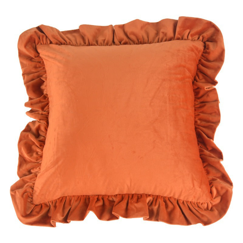 Ruffled Decorative Throw Pillow