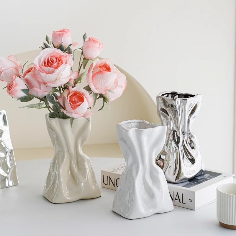 Artistic ceramic flower vase