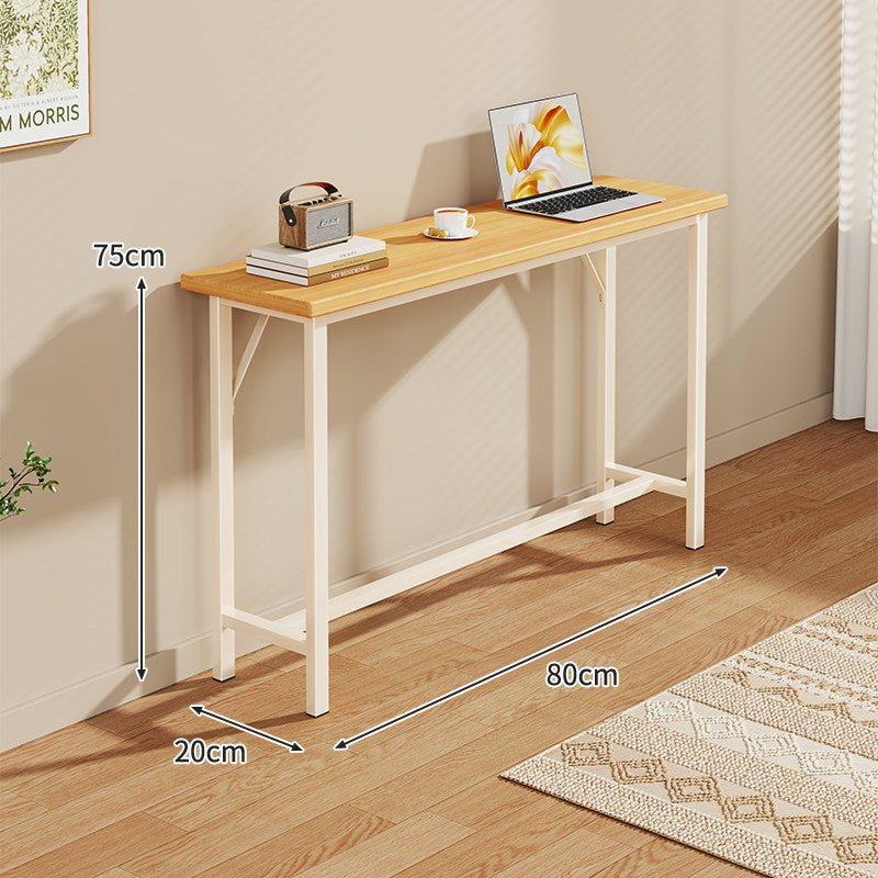 Narrow Industrial Console Table with Slim Profile