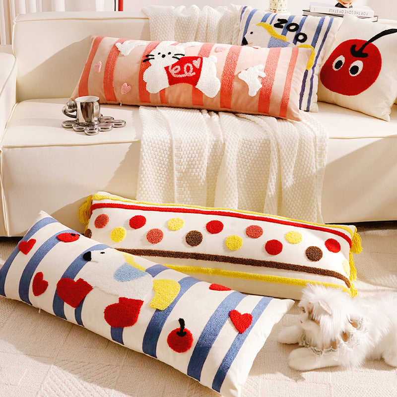 Artistic Animal-Themed Decorative Lumbar Pillow