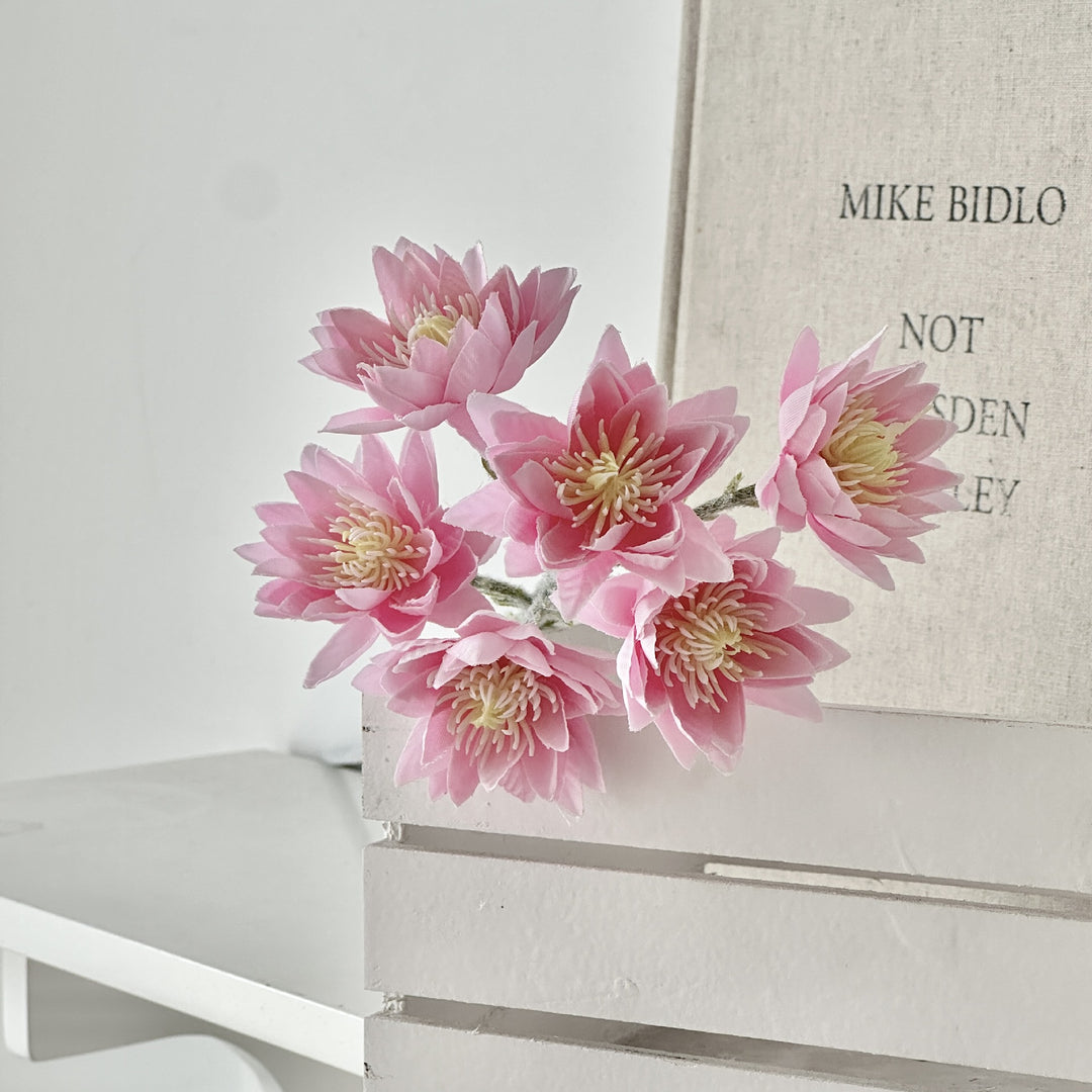Realistic Faux Water Lily Bouquet