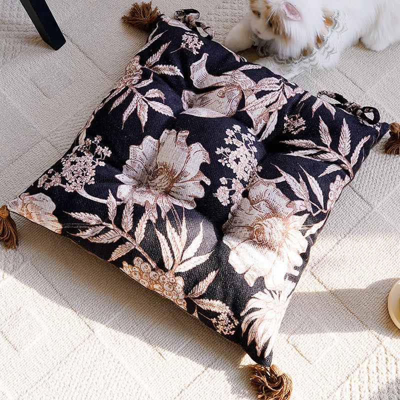 Floral Patterned Decorative Floor Cushion