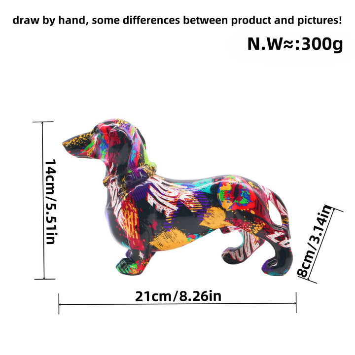 Creative decorative figure of a dachshund