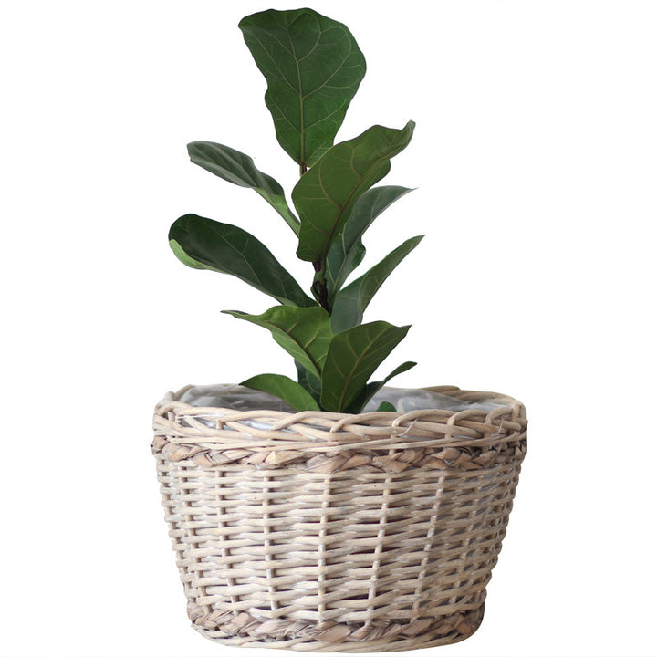 Rustic storage basket made of natural material