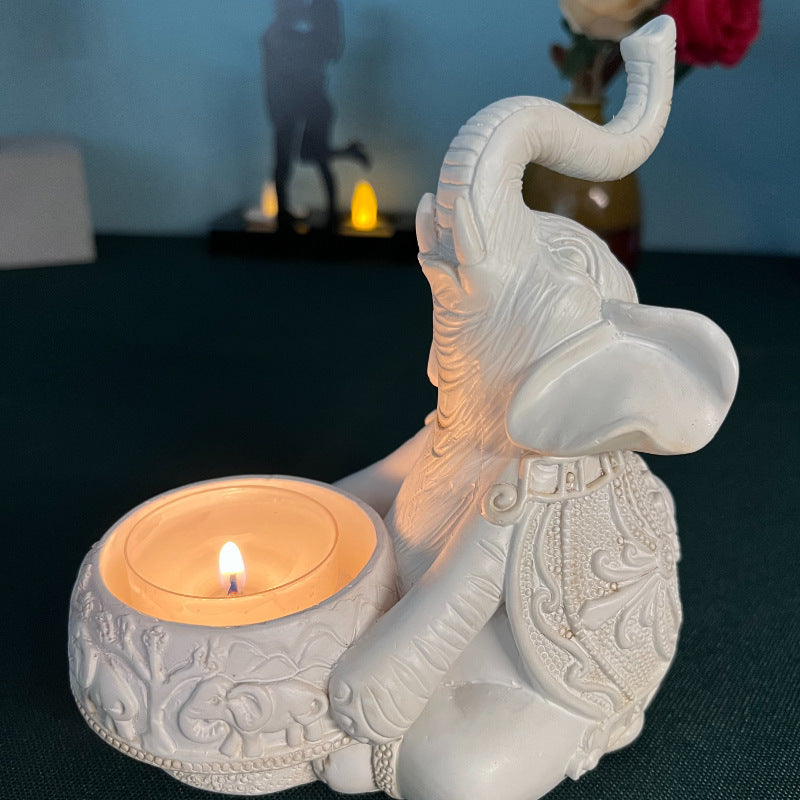 Elephant-Themed Decorative Phone Stand