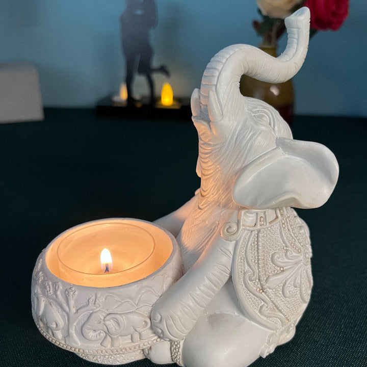 Elephant-Themed Decorative Phone Stand