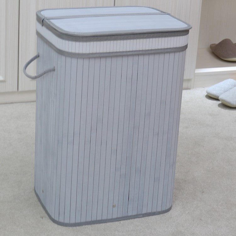 Elegant Laundry Basket Made of Natural Bamboo