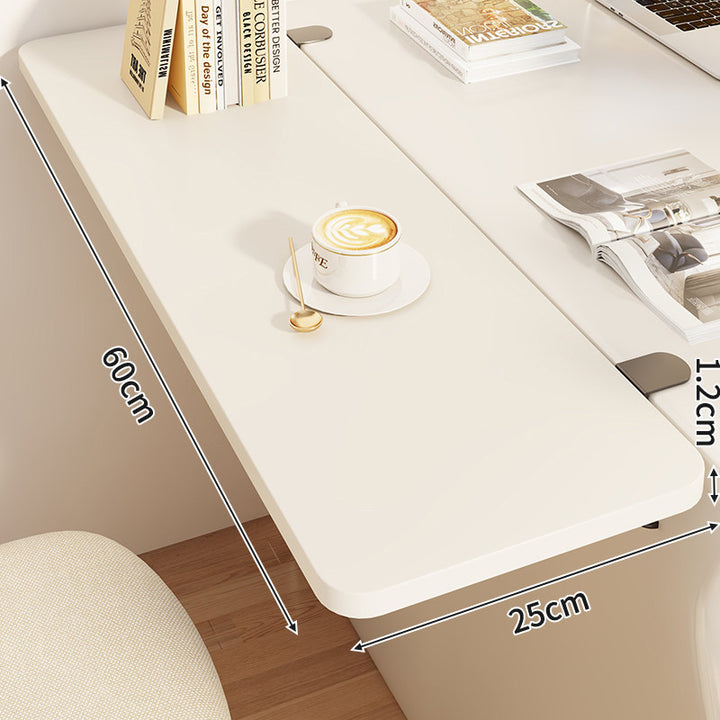 Slim Clamp-On Folding Side Desk Shelf Tray