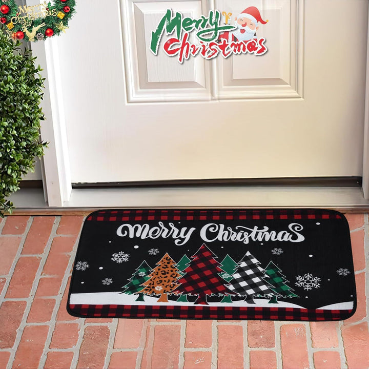 Festive Holiday Door Mat