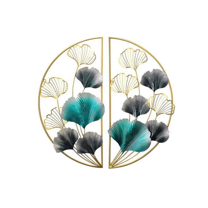 Decorative Metal Wall Art with Floral Design