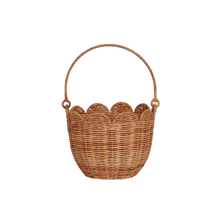 Handmade storage basket for dolls