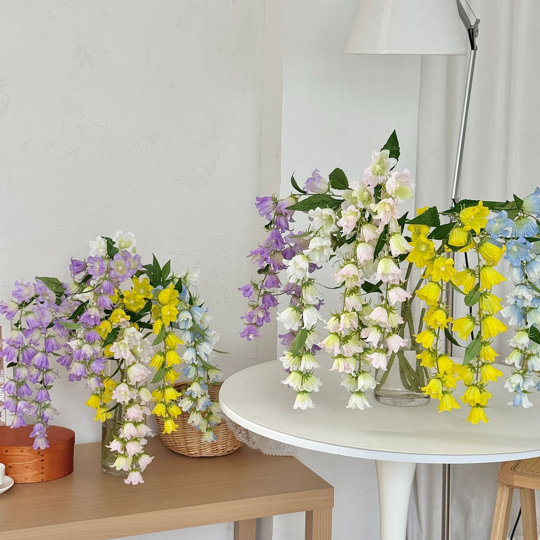 Decorative Floral Bellflower Arrangement for Home Decor