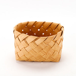 Handwoven storage basket with natural flair