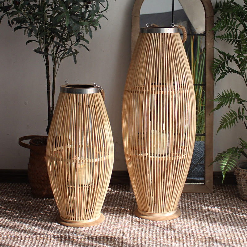 Elegant Rattan Lantern