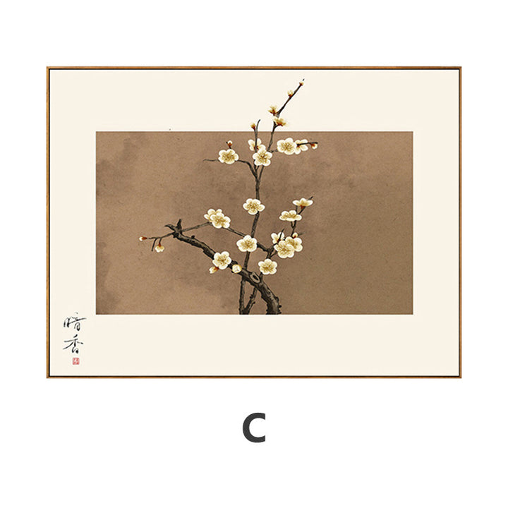Elegant Framed Floral Blossom Art Print