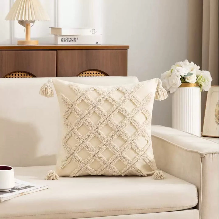 Luxurious Textured Decorative Throw Pillow