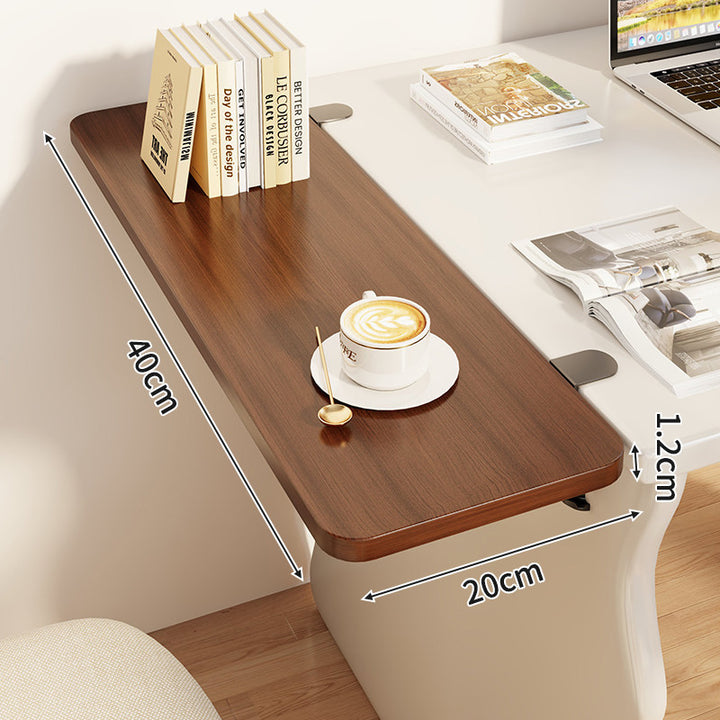 Compact Foldable Clip-On Desk-Edge Shelf