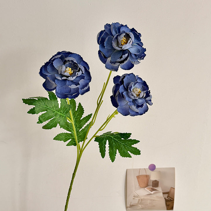 Lifelike Artificial Peony Floral Stem