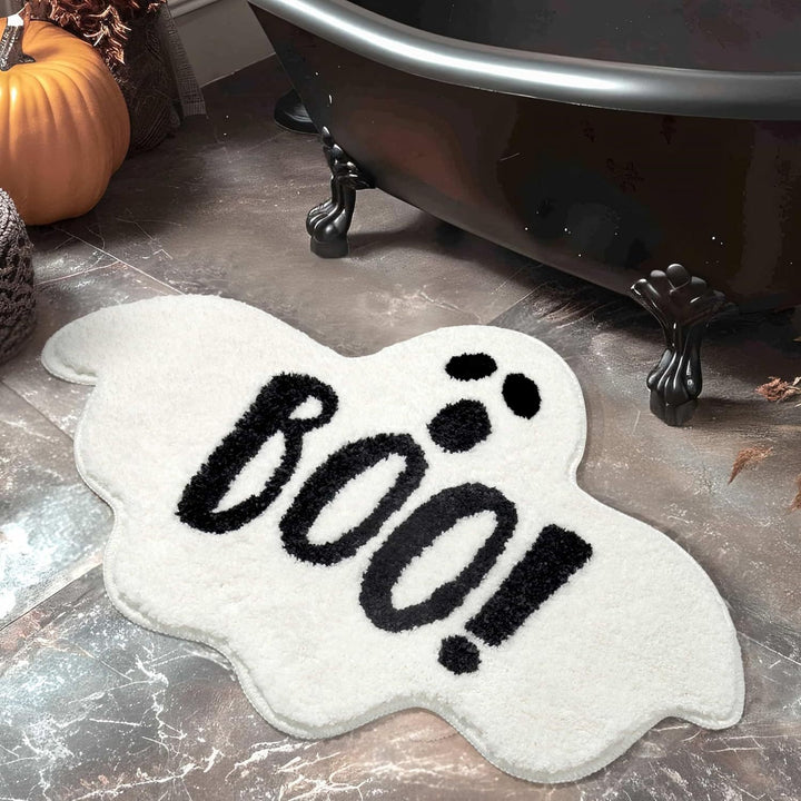 Halloween-Themed Ghost Bath Mat