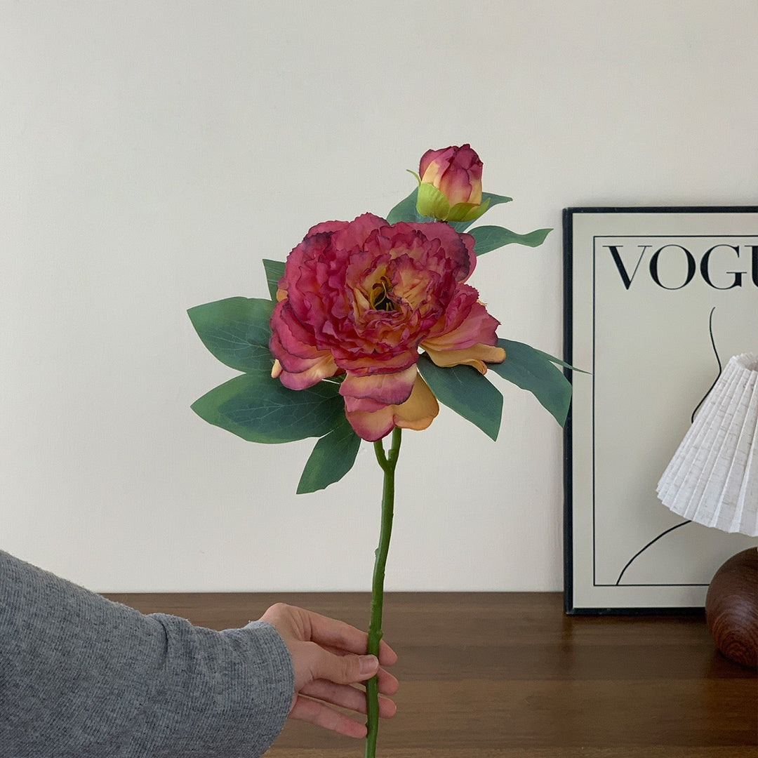 Faux Floral Rose Stem