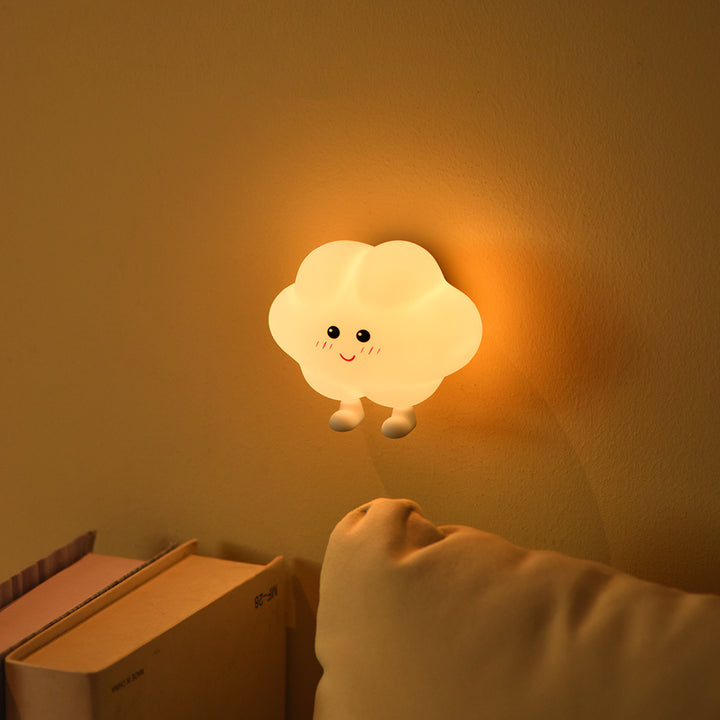 Cute LED Cloud Wall Night Light for the Children's Room with a Soft Warm Glow