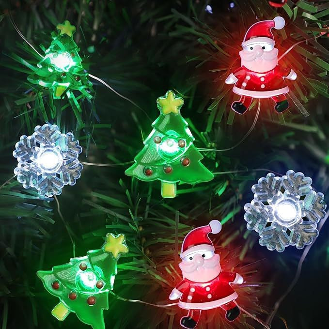 Christmas Reindeer Glass LED String Lights
