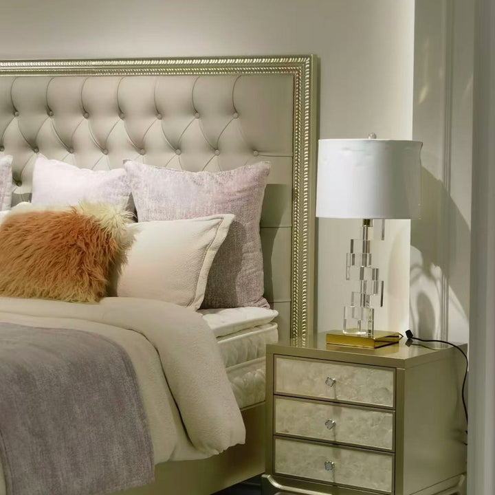 Modern Crystal Block Table Lamp
