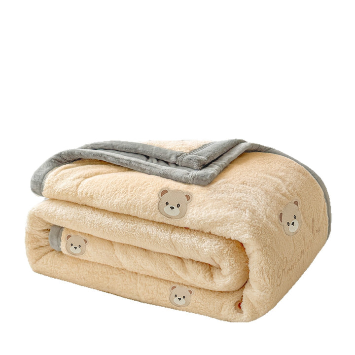 Plush Cartoon-Themed Quilted Comforter