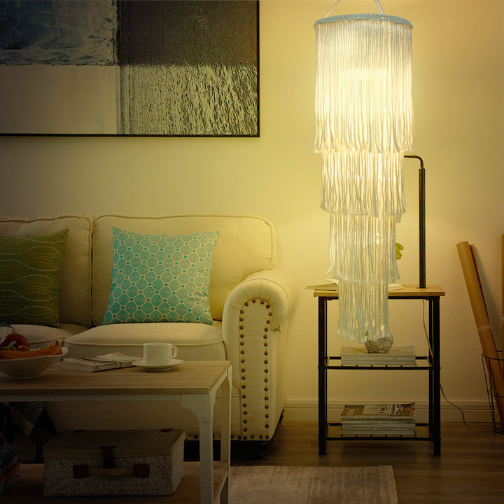 Modern Macramé Pendant Lamp