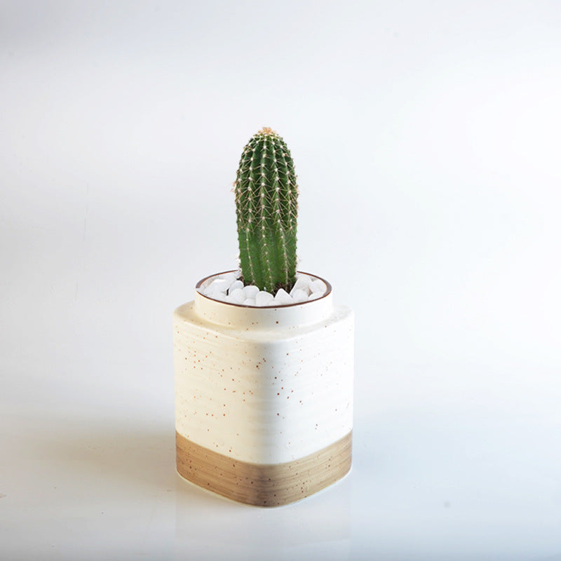Decorative ceramic container