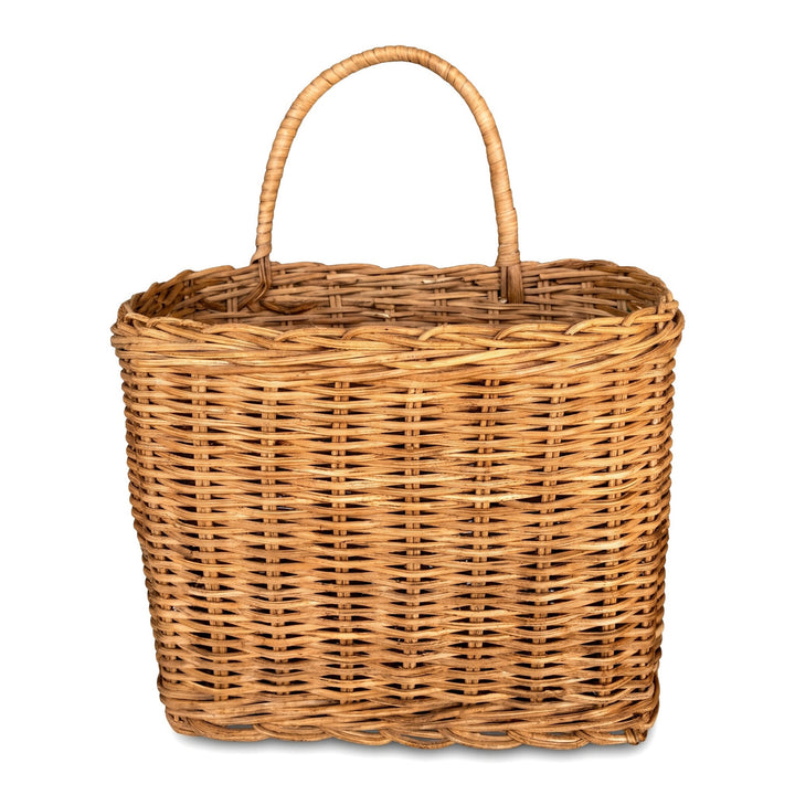 Wall basket with practical storage system