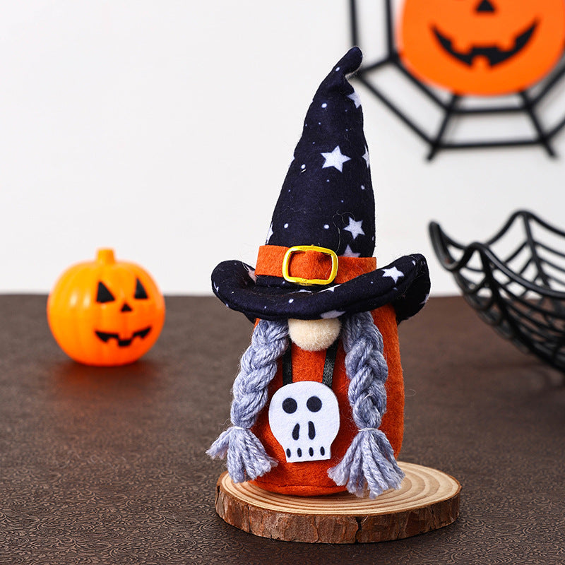 Decorative Halloween Gnome Figure