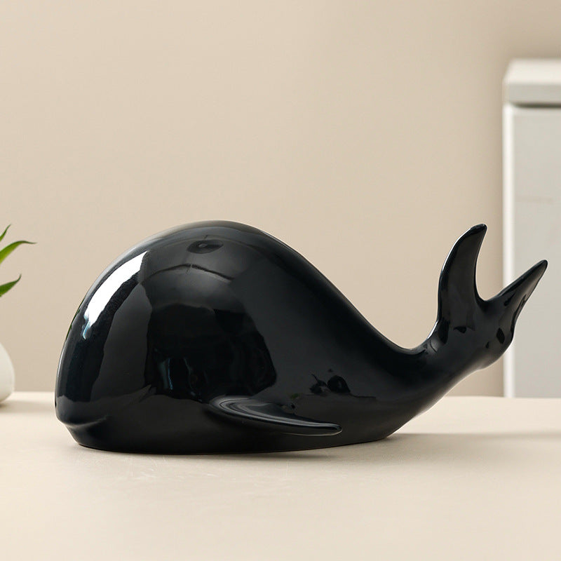 Decorative whale figure