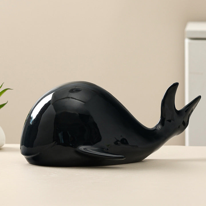 Decorative whale figure
