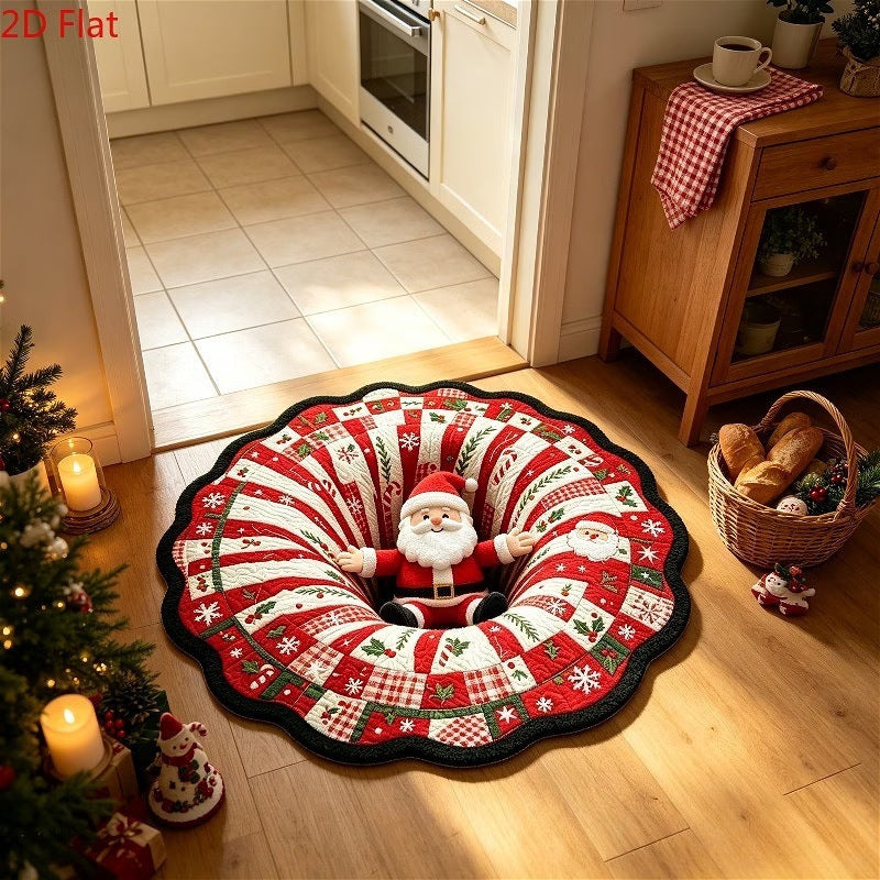 Festive Holiday-Themed Area Rug for Home