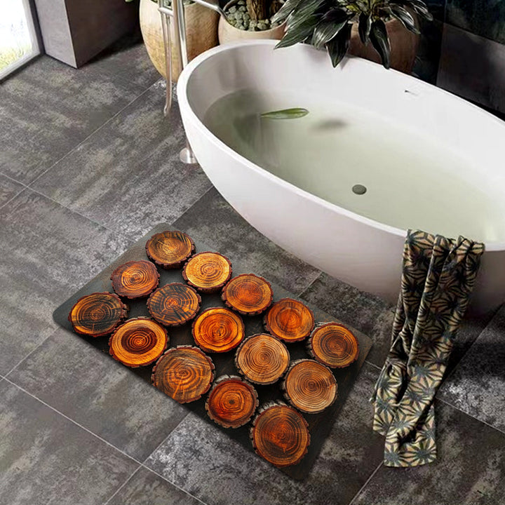 Natural Wood Grain Bath Mat