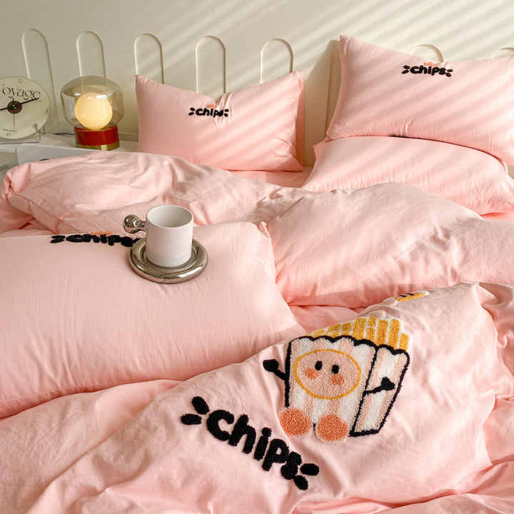 Playful Panda-Themed Duvet Cover Set