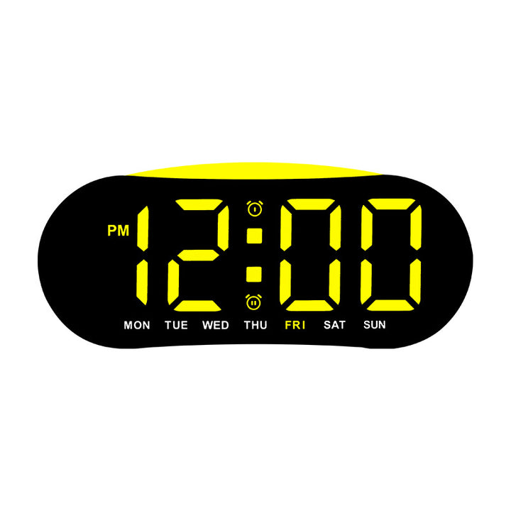 Digital alarm clock with large LED display