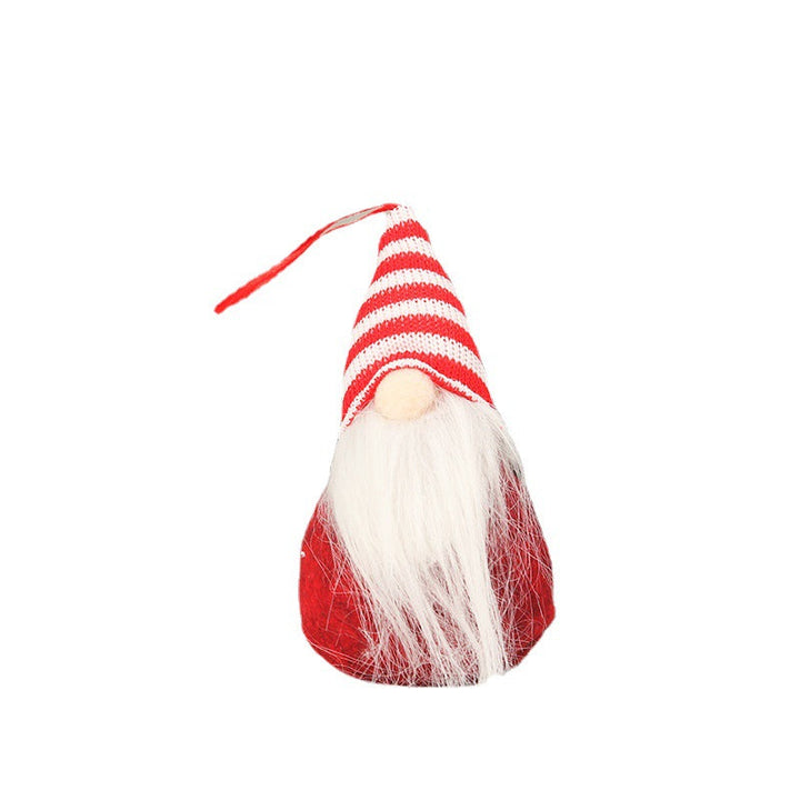 Cute Christmas tree decoration in gnome design