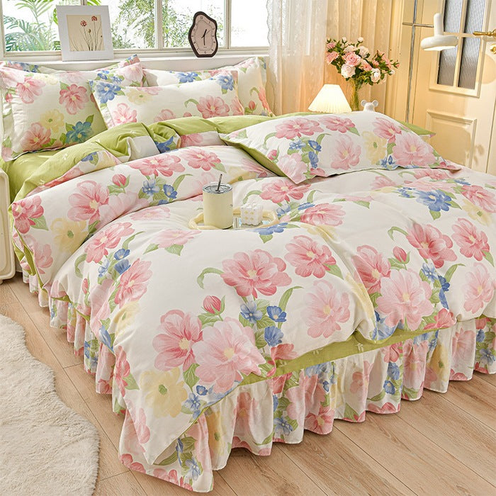 Floral Design Comforter Set