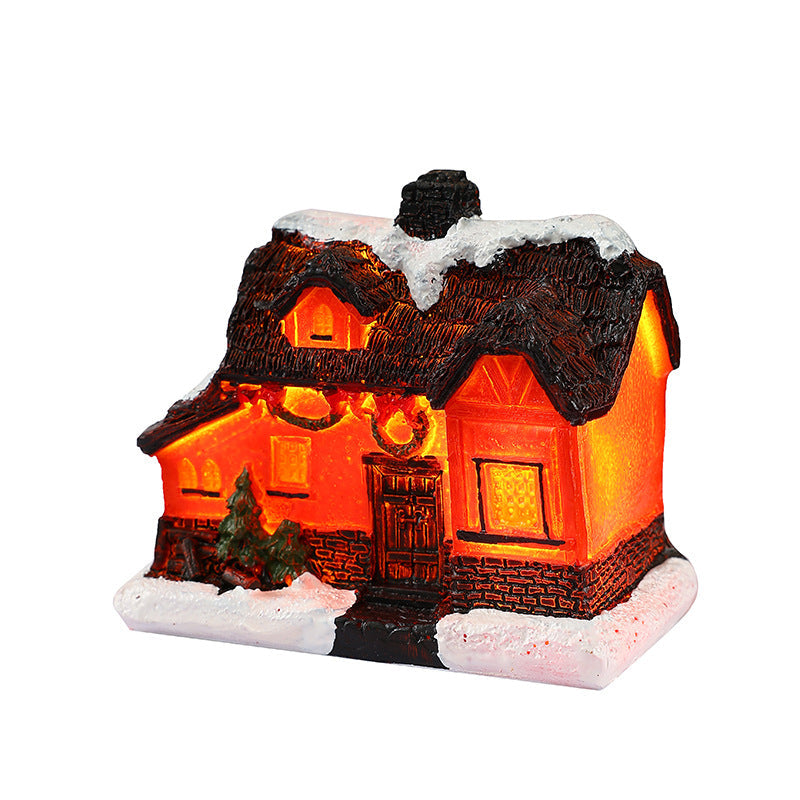 Nostalgic Christmas Village House Decoration