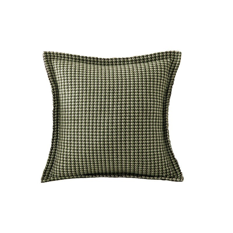 Checkered Pattern Accent Cushion