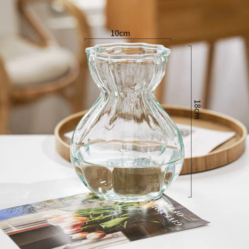 Elegant Curved Glass Vase