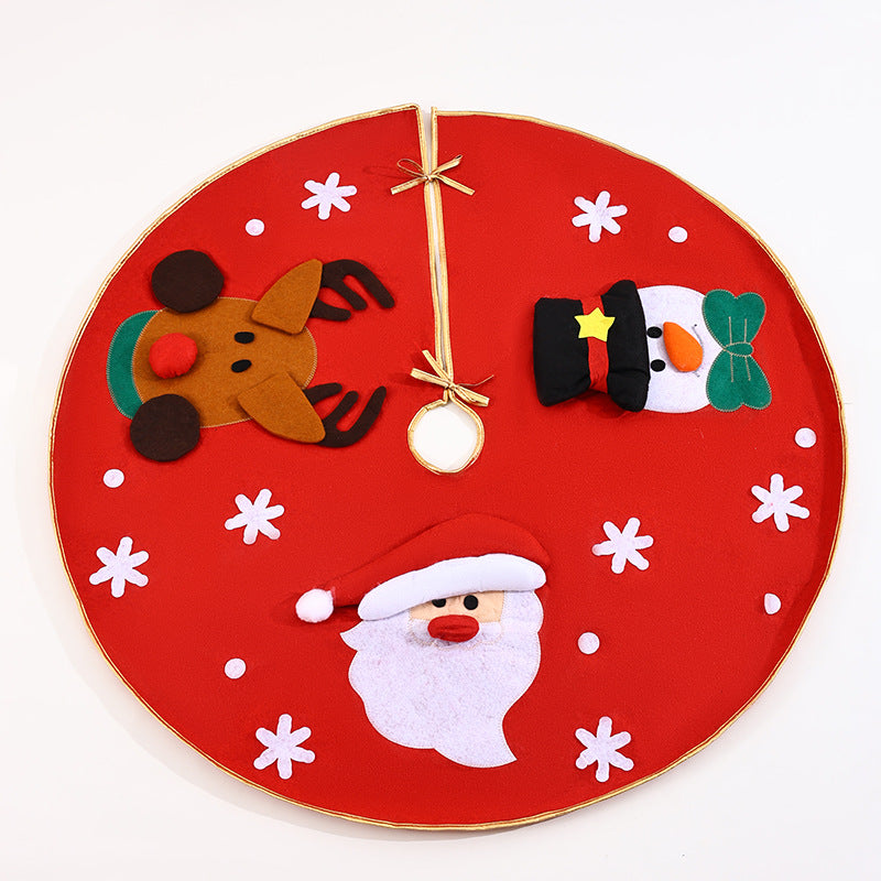 Festive Christmas Tree Skirt with Colorful Motif