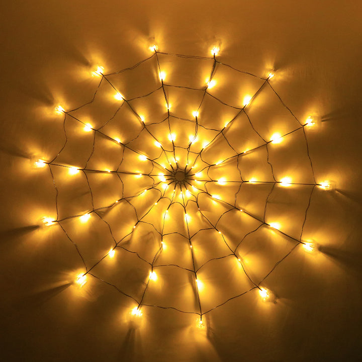 Spiderweb-Net LED wall accent with micro LED lamp array