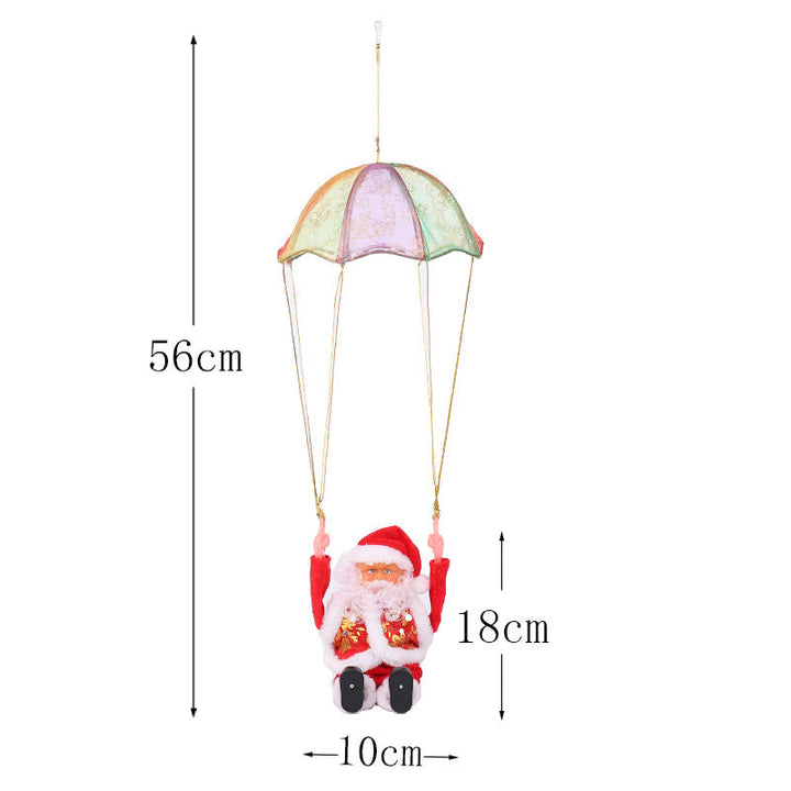 Santa Claus decoration figure with parachute